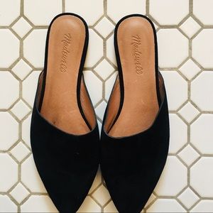 Madewell Black Suede Remi Mules